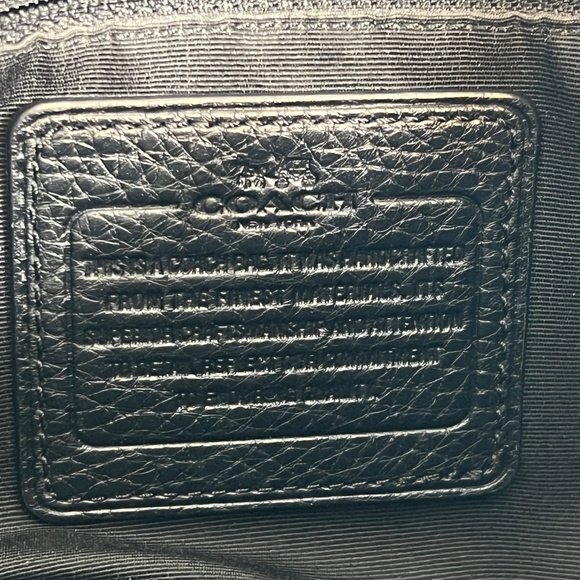 Coach Black Pebble Leather Purse Madison Phoebe Shoulder Bag Large #26224 - Picture 15 of 16